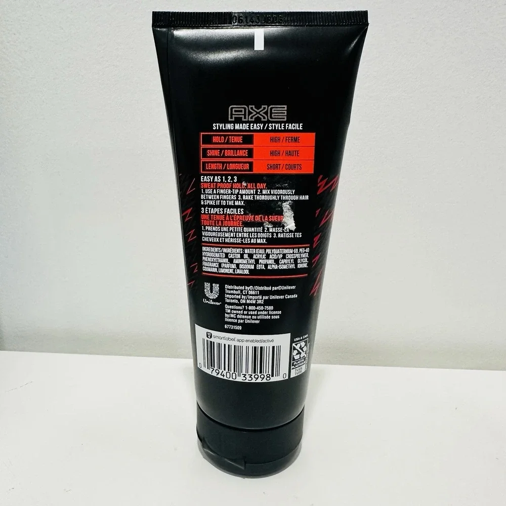 Axe Styling Extreme Hold Gel, high hold, high shine 6oz. discontinued